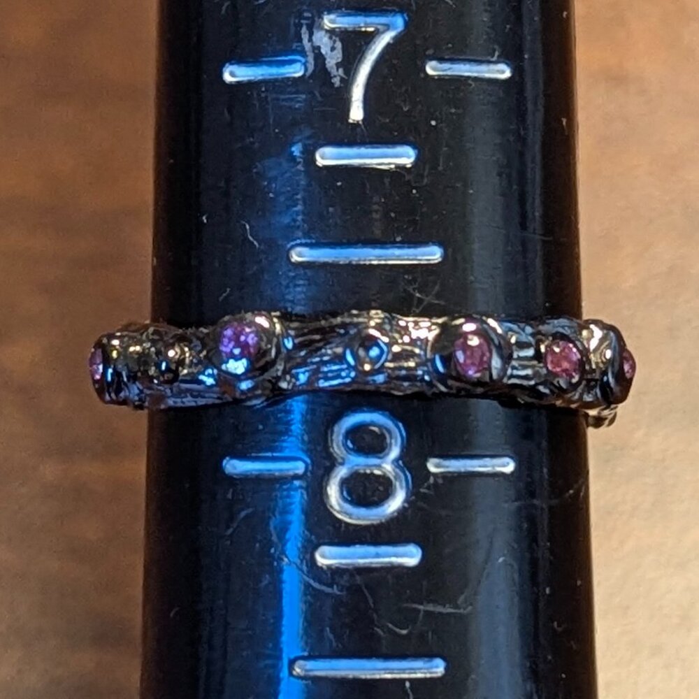 RING Rhodolite 925 Size 7.5 - Picture 5 of 5